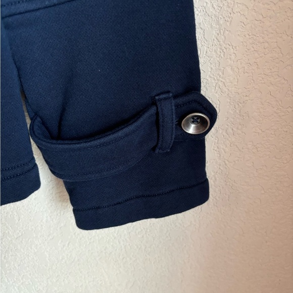 Coldwater Creek Navy Double Breasted Pea Coat Style Sweater With Detachable Hood - Picture 5 of 11